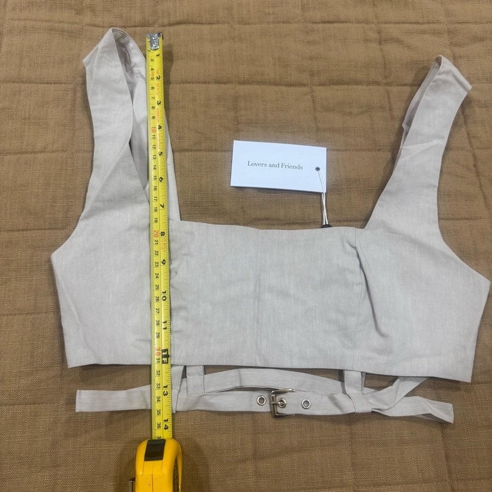 NWT Lovers & Friends Cinzia Bra Top in Beige Neutral Size XS Retail $138 - Picture 7 of 7